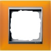 021169 Рамка Event Янтарный / Алюминий 1-постовая Gira