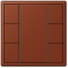 LC503TSA4320D Les Couleurs® Le Corbusier KNX кнопочный модуль F 50 с тремя парами кнопок terre sienne brulee 59 Jung