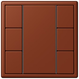 LC503TSA4320D Les Couleurs® Le Corbusier KNX кнопочный модуль F 50 с тремя парами кнопок terre sienne brulee 59 Jung
