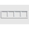 LS984WW Рамка LS 990 Белый 4-постовая Jung