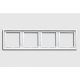 LS984WW Рамка LS 990 Белый 4-постовая Jung