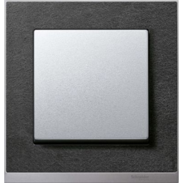 MTN4010-3669 Рамка M-Pure Decor Сланец / Алюминий 1-постовая Merten