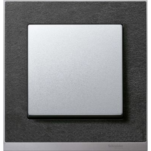 MTN4010-3669 Рамка M-Pure Decor Сланец / Алюминий 1-постовая Merten