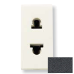 N2135 AN Розетка стандартная смешанная в сборе без заземления, 16А / 250В, серия Zenit, цвет антрацит, ABB