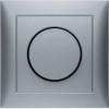 28199939 Поворотный диммер с накладкой и регулирующей кнопкой серия цвет: алюминий S.1 Berker