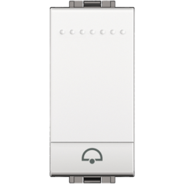 N4042N LivingLight Кнопка (NO) с символом "Звонок", 1 модуль Bticino