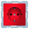 41436012 Штепсельная розетка SCHUKO цвет: красный, бархат, Q.1 Berker