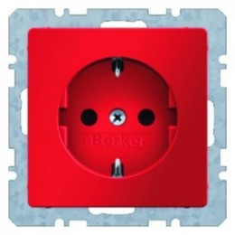41436012 Штепсельная розетка SCHUKO цвет: красный, бархат, Q.1 Berker