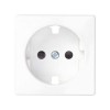 82041-30 Накладка на розетку двухполюсную с заземляющим контактом, с защитными шторками, S82, S82N, S82 Detai Simon