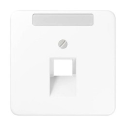 CD569-1NAUAWW CD 500/CD plus Белый Накладка 1-ой наклонной ТЛФ/комп розетки с полем для надписи Jung