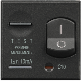 HS4305/10 Axolute “Salvavita” двухполюсный дифференциальный автоматический выключатель , 10 А Bticino