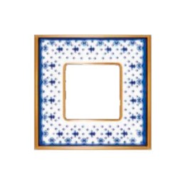 FD01471AZOB Рамка Belle Epoque Porcelain Голубой / Золото 1-постовая Fede