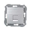 82005-93 Адаптер со шторками на 1 коннектор UTP (RJ45), FTP (RJ45), RJ12, AMP, S82 Detail алюминий Simon