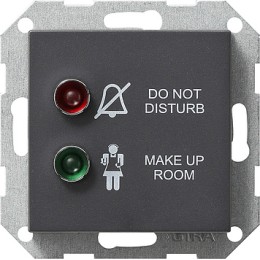 029728 Информационная накладка для отелей Антрацит Gira