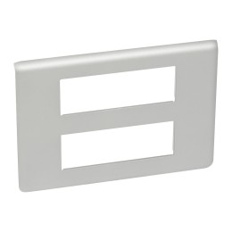 079336 Рамка Mosaic Алюминий 2х6-модульная Legrand