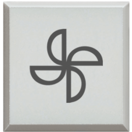 H4920BLE Axolute Сменные клавиши с символами для кнопок с подсветкой HD-4038LA/Вентилятор Bticino