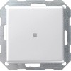 0120201 Выключатель с самовозвратом с клавишей с подсветкой 10А/250В в сборе Белый Gira E22