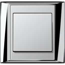 AP581GCRAL Рамка A Plus Хром / Алюминий 1-постовая Jung