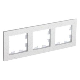 ATN343103 Рамка тройная Schneider Electric Atlasdesign Nature, крем роял мрамор
