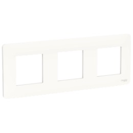 NU200618 Рамка Unica Studio Белый 3-постовая Schneider Electric