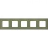 FD01605GO Рамка New Marco Green olive 5-постовая Fede