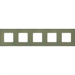 FD01605GO Рамка New Marco Green olive 5-постовая Fede