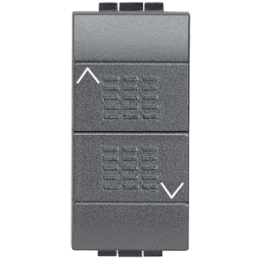 L4037 Кнопка 10А, двойная с блокировкой, 1P-NО + 1P-NО Bticino