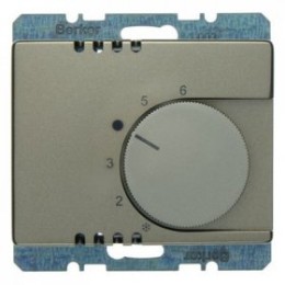 20269011 Регулятор температуры помещения с переключающим контактом и центральной панелью цвет: светло-бронзовый, лак Arsys Berker