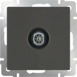 WL07-TV-2W ТВ-розетка проходная  (серо-коричневый) Antik Werkel a033756