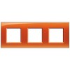 LNA4802M3OD Рамка LivingLight Квадрат Оранжевый 2+2+2 модуля Bticino