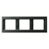 13737006 Рамка K.1 Антрацит матовый 3-постовая Berker