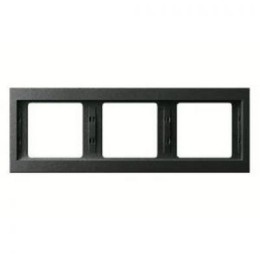 13737006 Рамка K.1 Антрацит матовый 3-постовая Berker