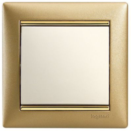 770301 Рамка Valena Золото матовое 1-постовая Legrand