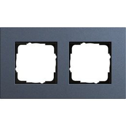 0212227 Рамка Esprit Linoleum-Multiplex Синий 2-постовая Gira