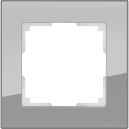 W0011115 Рамка на 1 пост (серый,стекло) Favorit Werkel a050965 a050965