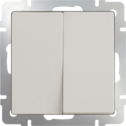WL03-SW-2G-ivory Выключатель двухклавишный (слоновая кость) Antik Werkel a028886