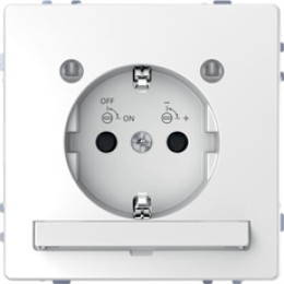 MTN2304-6035 D-life розетка 16а с з/к и led модулем, бел. лотос Merten