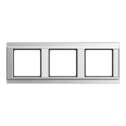 A5830NAAL Рамка с шильдиком A 500 Алюминий 3-постовая Jung