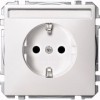 MTN2302-4019 Механизм розетки заземл.контактом со шторками c полем для над.. Merten