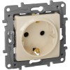 672322 Розетка 2К+З со шторками - немецкий стандарт - 16 А - 250 В~ - Etika - слоновая кость Legrand