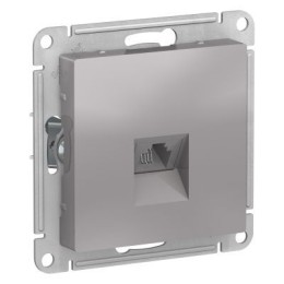 ATN000381 Atlasdesign Розетка телефонная RJ11, механизм, Алюминий Schneider Electric