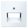 14096089 Центральная панель для розетки UAE, Q.1/Q.3, цвет: полярная белизна, с эффектом бархата Berker