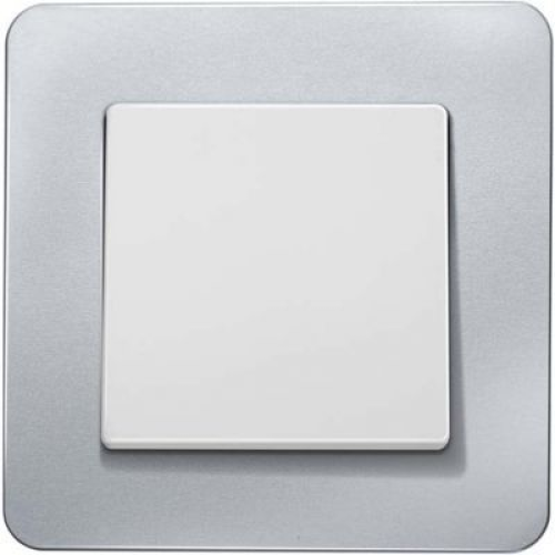 10116074 Рамка Q.7 Алюминий 1-постовая Berker