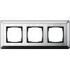 0213681 Рамка Classix Art Хром / Хром 3-постовая Gira