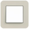 0211428	 Рамка с антрацитовой подложкой E3 Светло-бежевый / Антрацит 1-постовая Gira