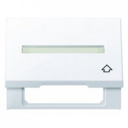 11547109 Промежуточная рамка с откидной крышкой и полем для надписи цвет: полярная белизна, с блеском K.1 Berker