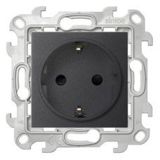 2450432-038 Розетка 2К+З Schuko со штор, графит Simon 24 2450432-038 Розетка 2К+З Schuko со штор, графит Simon 24