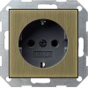0188603 Розетка с заземляющими контактами 16А/250В Бронза Gira