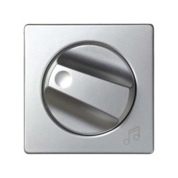 82055-33 Накладка на регулятор громкости звука и аудиорозетки, S82, S82N, алюминий Simon