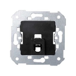 75480-32 Розетка телефонная с 6 контактами для коннектора RJ11, S82, S82N, S88, S82 Detail, чёрный Simon